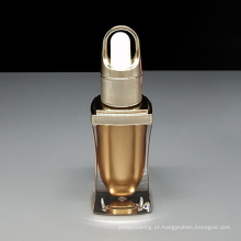 10 ml de garrafa de soro plástico de ouro vazio em estoque de luxo pronto para enviar garrafa de conta -gotas para Essence Oil Plástico Plástico Garrafa de Perfume